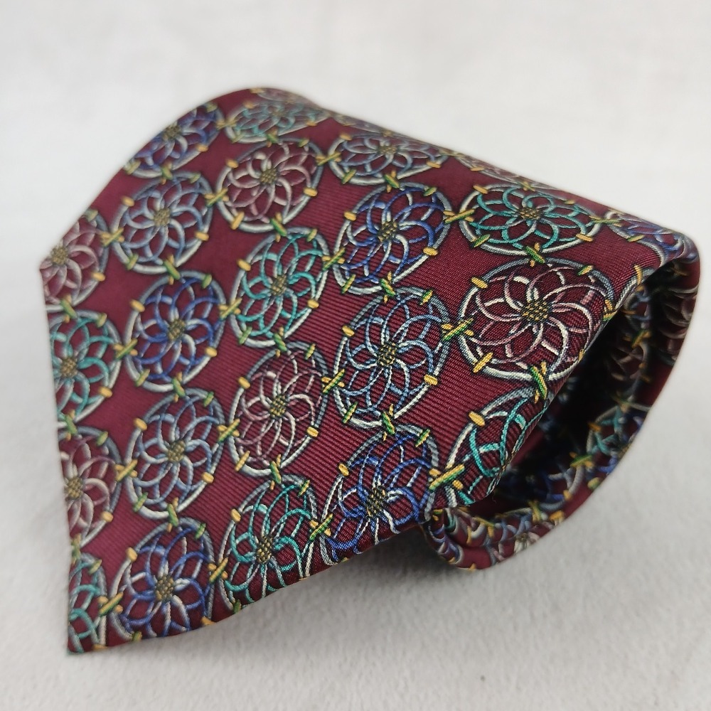 Christian Dior Monsieur 3.75x58 Mens Silk Tie Geometric VTG